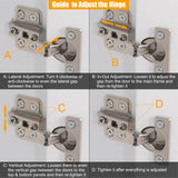 VINGLI Tall Pantry Storage Cabinet, 72'' Kitchen Pantry Cabinet, Freestanding Room Storage, Cupboard, 2 Door Pantry for Laundry Room, Kitchen, VINGLI