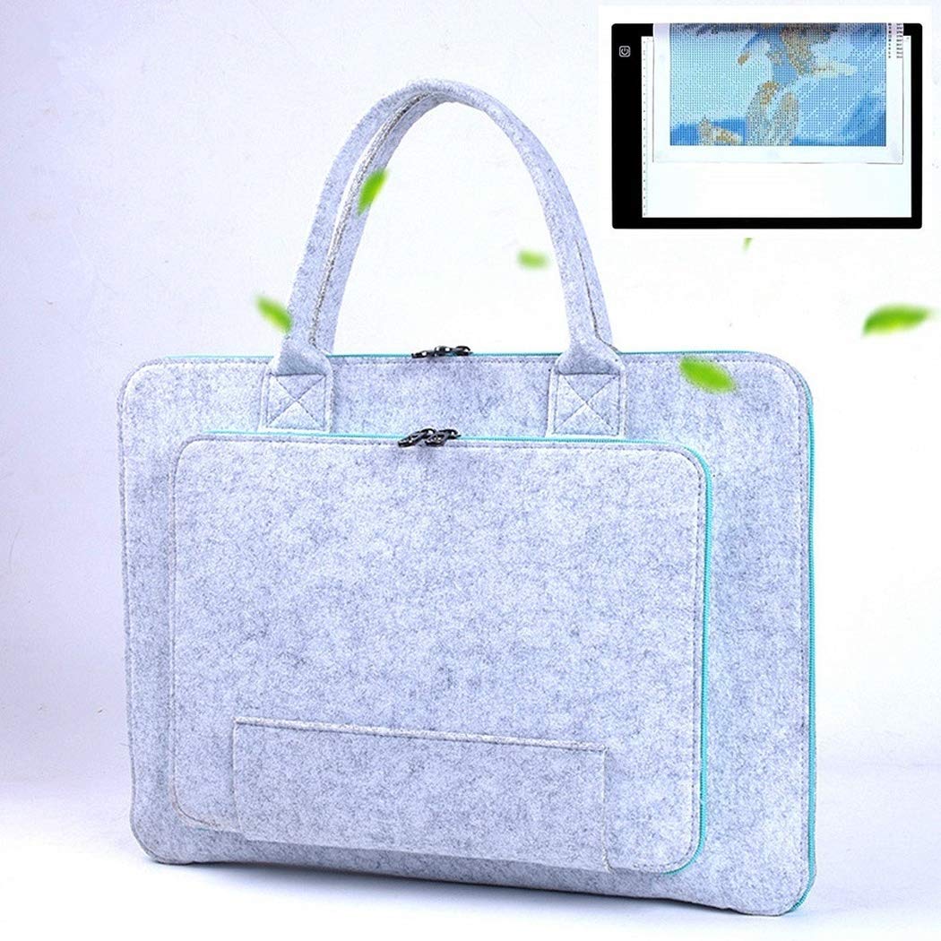 YYFQ Light Box Handheld Felt Bag Compatible with A4 Diamond Painting Light Board Storage Bag Diamond Painting Tools and Accessories YYFQ