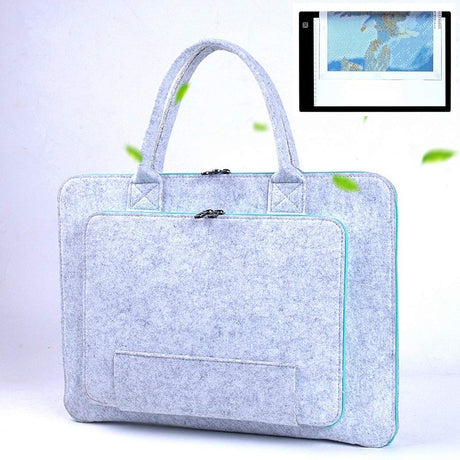 YYFQ Light Box Handheld Felt Bag Compatible with A4 Diamond Painting Light Board Storage Bag Diamond Painting Tools and Accessories YYFQ