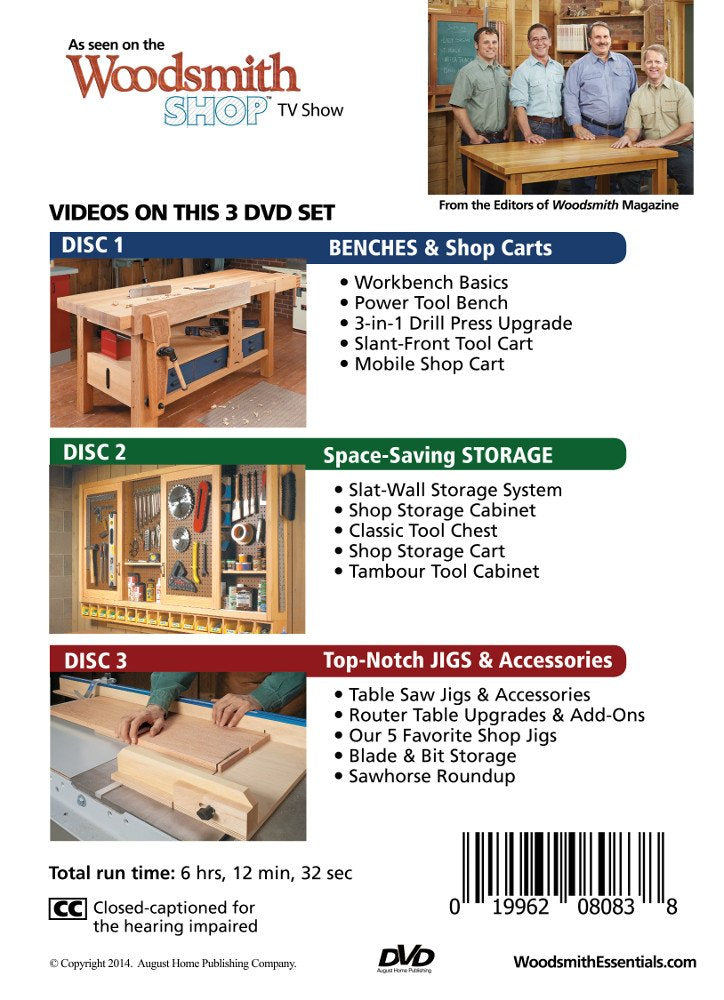 Woodsmith Woodworking Essentials 3 Disc Set - WoodArtSupply