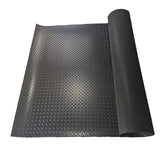 Boshen 5Ft x 17Ft Garage Floor Mat 2.5mm Thickened Rubber Flooring Roll 85sqft Diamond Plate PVC Rubber Trailer Mat Non-Slip Floor Protector Mat for Boshen