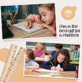 Qilery 100 Pcs Wooden Ruler 12 Inches Wood Measuring Ruler 2 Scale Rulers for Kids Classroom Rulers with Centimeters and Inches 30 cm Drafting Tools Qilery
