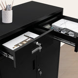 TaskStorz Metal Garage Storage Cabinets，Metal File Cabinet with 2 Locking Drawers, Lockable Storage Cabinets for Office, Home, Garage, Warehouse TaskStorz