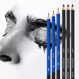 Prina 50 Pack Drawing Set Sketch Kit, Pro Art Sketching Supplies with 3-Color Sketchbook, Graphite, and Charcoal Pencils for Artists Adults Teens PRINA