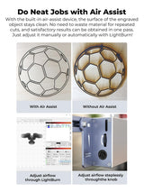 Creality Falcon Pro Laser Engraver 10W with Air Assist, 72W Efficient Laser Engraving Machine, 10W Laser Cutter, CNC Machine Laser Engraver for Wood Creality