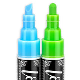Loddie Doddie Liquid Chalk Markers | Dust Free Chalk Pens - Perfect for Chalkboards, Blackboards, Windows and Glass | 6mm Reversible Bullet & Chisel Loddie Doddie