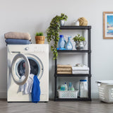 IRIS USA 4-Tier Shelving Unit, 48" Fixed Height, Medium Storage Organizer for Home, Garage, Basement, Shed and Laundry Room, 24"W x 12"D x 48"H, Made IRIS