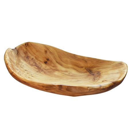 HIZBO MART Root Wood Serving Dish,Vintage Wooden ring dish,Hand Carved Artworks(Art（The length 8.5~10inch) HIZBO MART