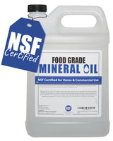 NSF Certified Food Grade Mineral Oil - Gallon (128oz), Certified Food Safe Conditioner for Wood Cutting Boards, Butcher Blocks and Stainless-Steel Sanco Industries