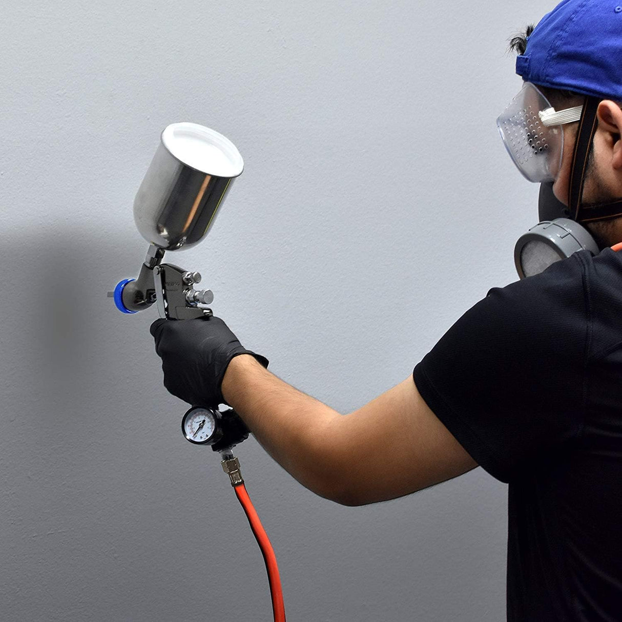 NEIKO 31213A Air Spray Paint Gun, HVLP with Gravity Feed, 1.3 MM Nozzle, 600 CC Capacity, Spray Gun Paint Sprayer for Walls, Automotive, Home NEIKO