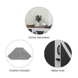 Xilingol Corner Crate Furniture, Wooden Kennel Side End Table, Cage / House for Small Medium Large Dog, Pet Crate Indoor Use Xilingol