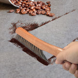 AMERWASH PLUS Counter Brush for Furniture, Drafting, Patio, Bed, Fireplace, Woodworking Cleaning, Horsehair Bristles Duster Wooden Handle Shop Brush, AMERWASH PLUS