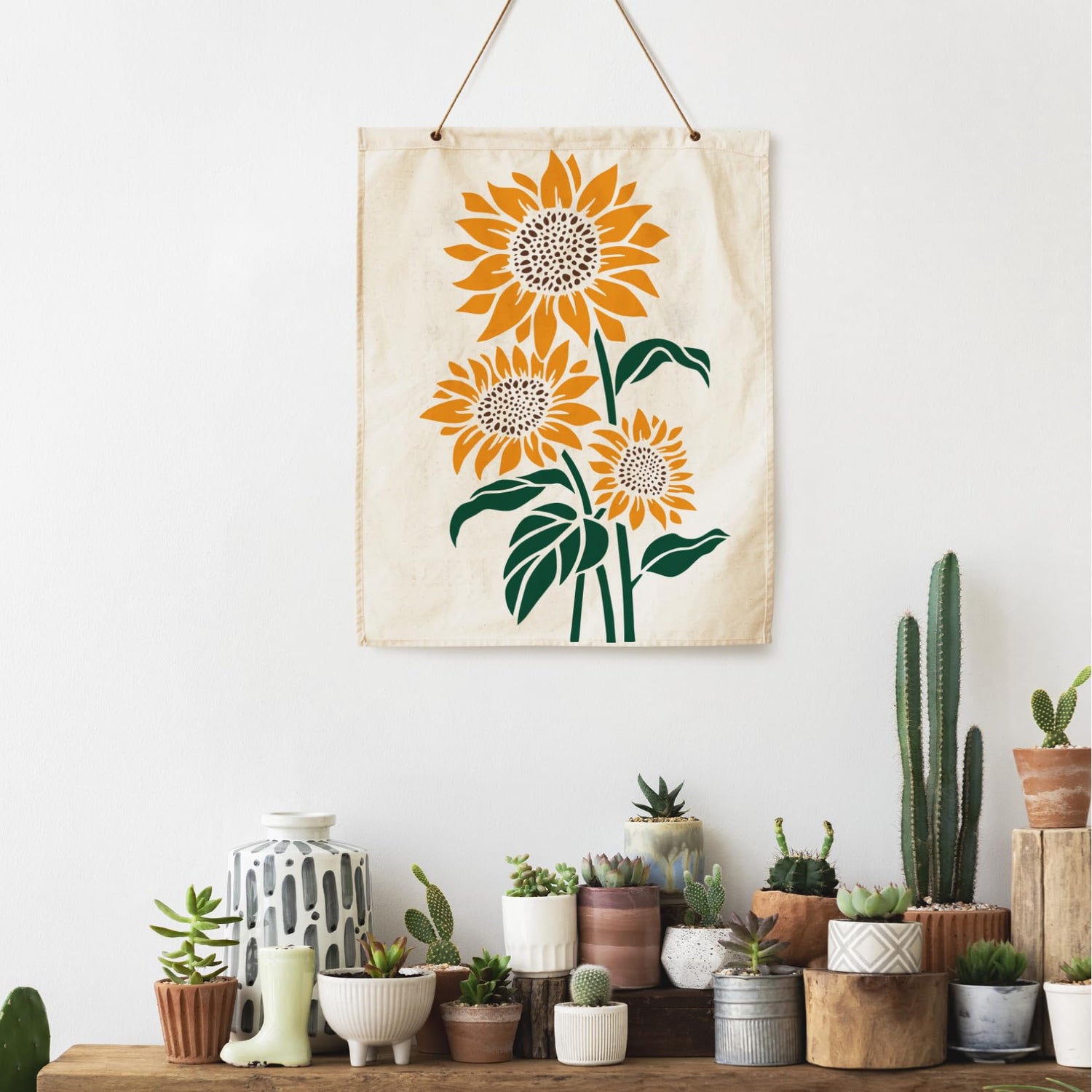 Large Sunflower Stencils Painting on Wood Wall 14.5 X 11 inch Paint for Kids Adult Art Crafts Projects Drawing Reusable Burning Pattern for Canvas yhslmh