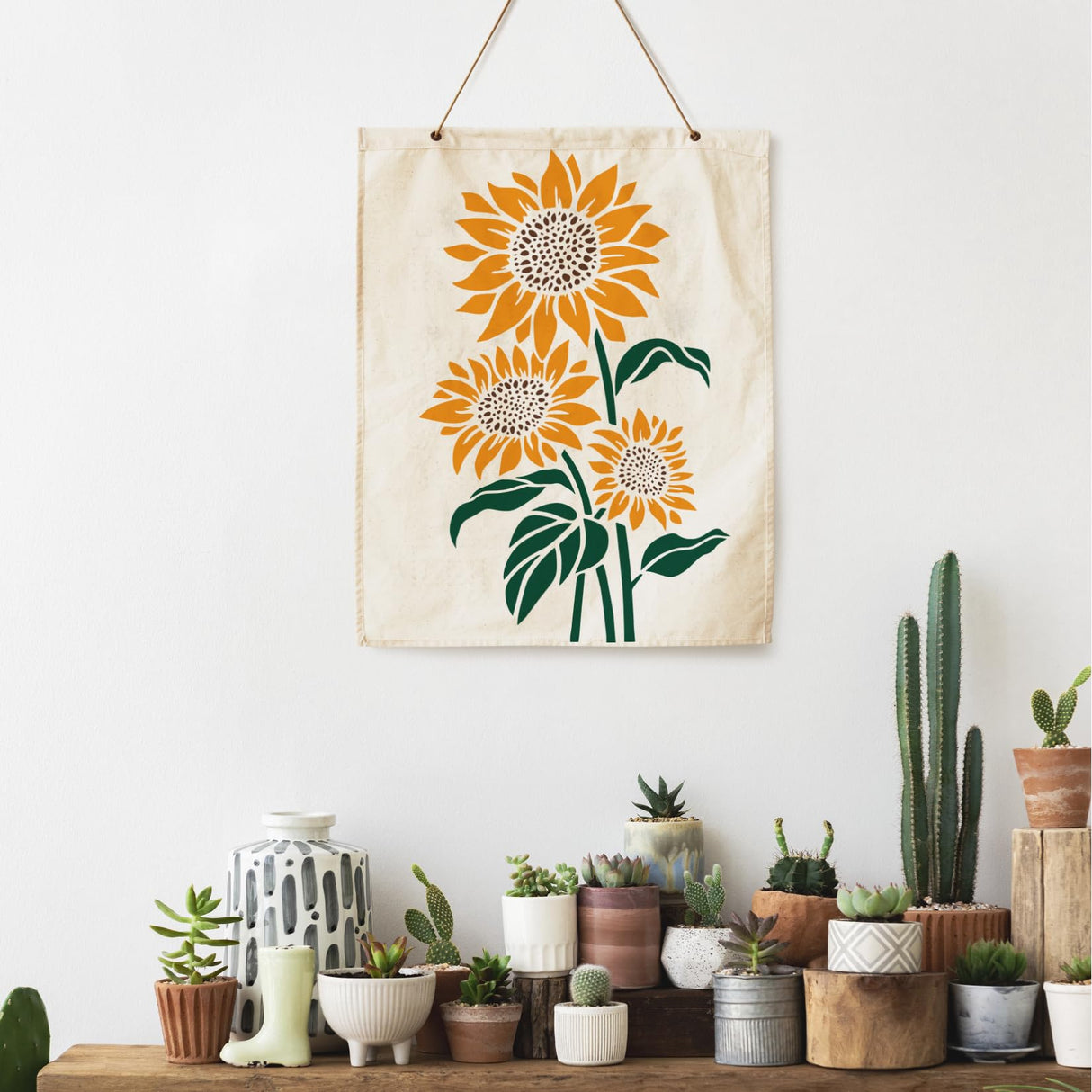 Large Sunflower Stencils Painting on Wood Wall 14.5 X 11 inch Paint for Kids Adult Art Crafts Projects Drawing Reusable Burning Pattern for Canvas yhslmh