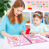 homicozy 3PCS Sticker Paint Books for Kids Ages 4-10,Unicorn Mermaid Animals Designs Paint by Stickers,Sticker by Numbers,Party Birthday Gifts for homicozy