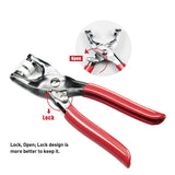 CHEPULA Craftsmanship DIY 200 Sets Metal Snaps Buttons with Fastener Pliers Press Tool Kit for Sewing and Crafting (10 Colors,9.5mm) (Hollow) CHEPULA