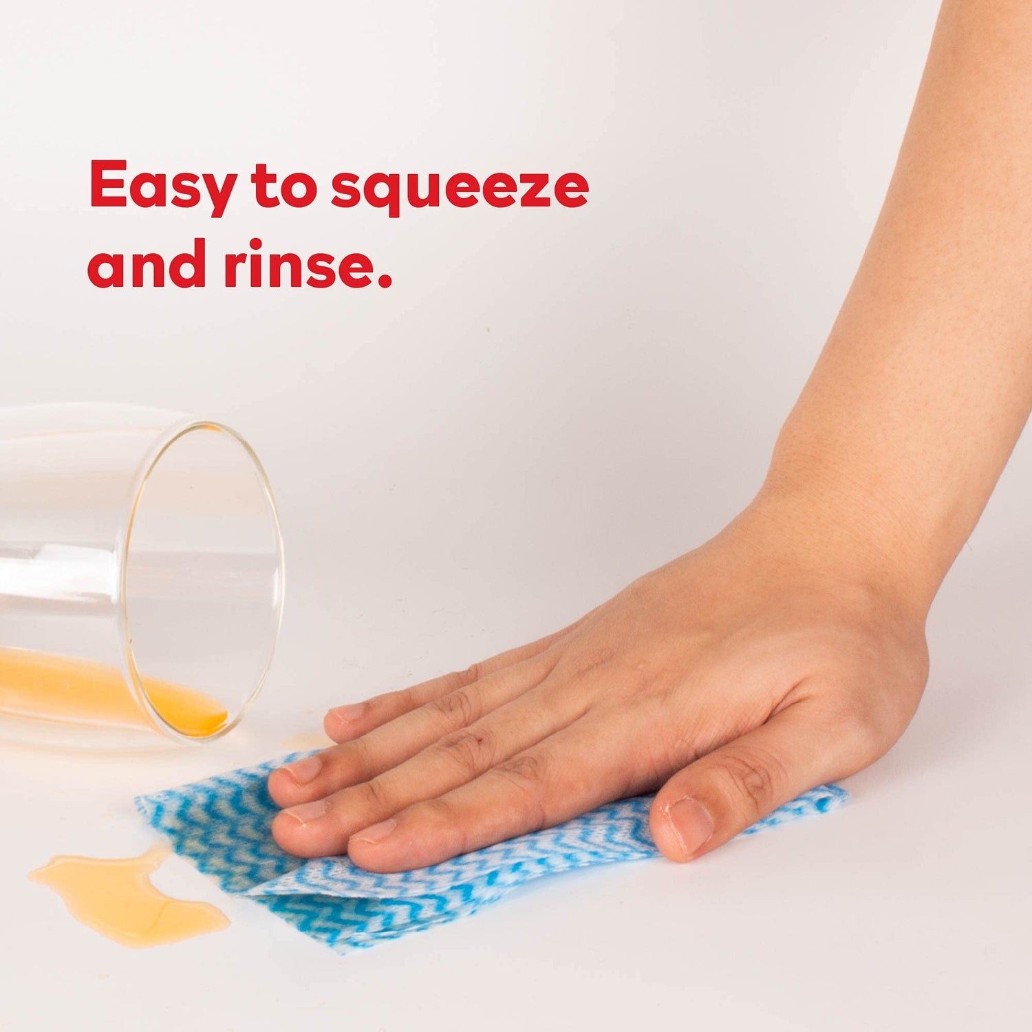 XFasten Disposable Kitchen Towels, 11.8 inches x 7.87 inches, Set of 3 (Red, Green, Blue 150 Total Sheets) Washable and Reusable Cleaning Cloths | XFasten