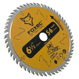 FOXBC 6-1/2" 56T Carbide-Tipped Track Saw Blade for Makita B-07353 Plunge Circular Saw, Wen CT1065, Replacement for Makita B-57342, Wen BL655 Saw FOXBC