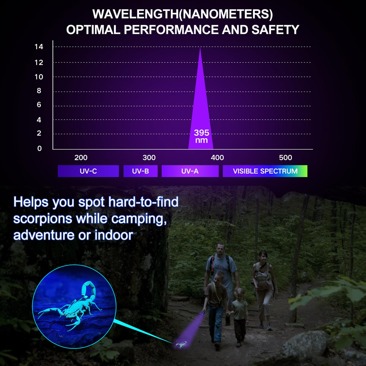 Black Light UV Light Flashlight: Vansky 395nm 12 LED 2 Pack Ultraviolet Blacklight Flashlight Mini Powerful Pet Urine Detector for Dog/Cat, Carpet Vansky