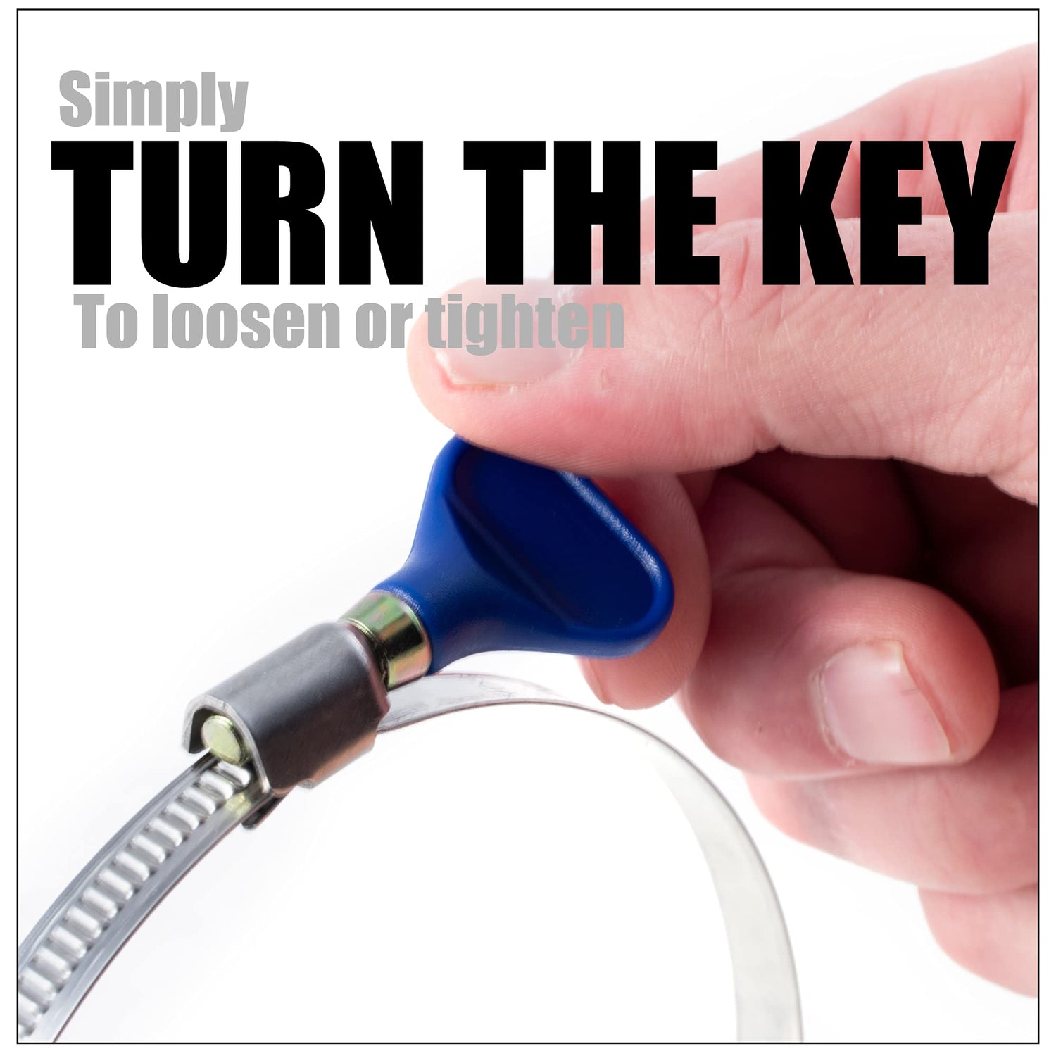 2-1/2 inch Diameter by 10 foot Long PVC Dust/Debris Collection Hose MADE IN THE USA with 2 each 2.5 inch Turnkey Stainless Steel Hose Clamps Peachtree Woodworking Supply