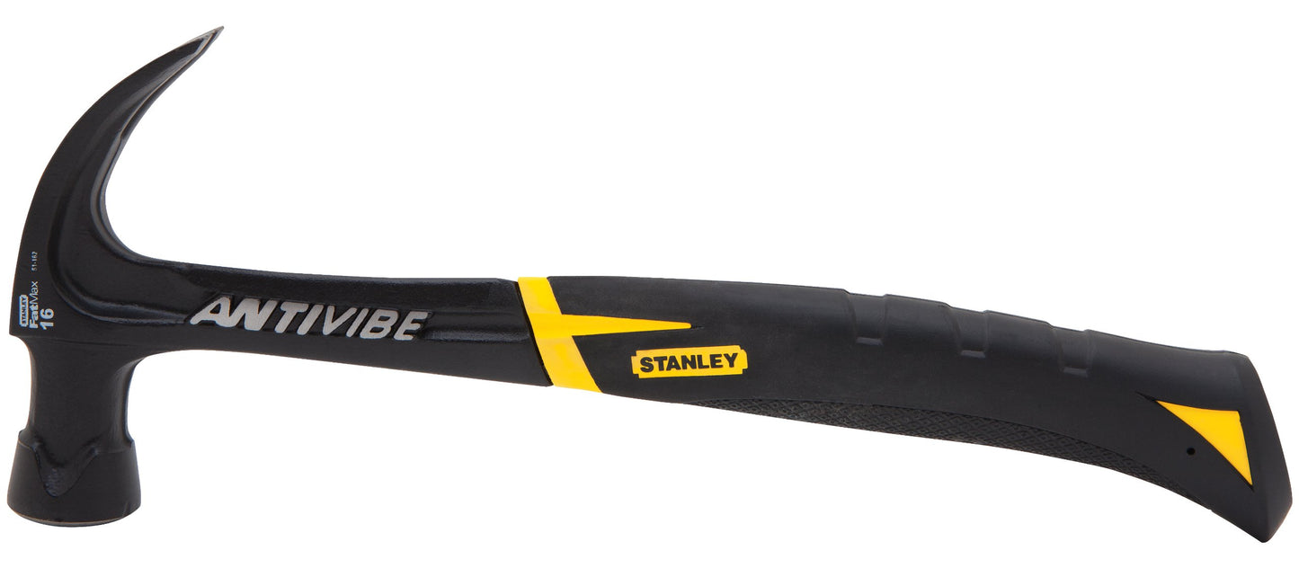 Stanley 51-162 16 oz FatMax Xtreme AntiVibe Curve Claw Nailing Hammer