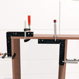 Milescraft 4011 8" ClampSquares - 90 Degree Corner Clamp, Positioning/Assembly Squares for Pictures Frames, Boxes, Etc Black Milescraft