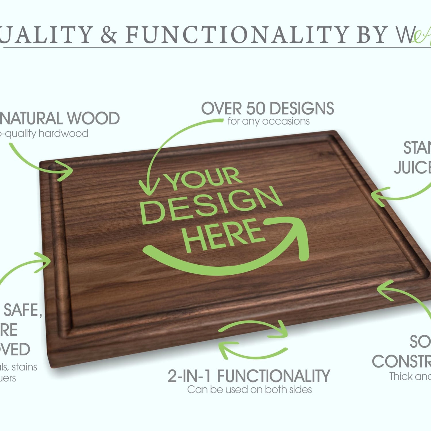 Walnut Artisan Personalized Cutting Boards, Custom Wedding, Anniversary or Housewarming Gift Idea, Wood Engraved Charcuterie Board for Hunters or Walnut Artisan Gallery