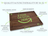 Walnut Artisan Personalized Cutting Boards, Custom Wedding, Anniversary or Housewarming Gift Idea, Wood Engraved Charcuterie Board for Hunters or Walnut Artisan Gallery
