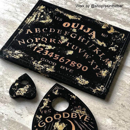 ResinWorld Ouija Board and Planchette Resin Molds + Rectangle Square Tray Mold for Resin