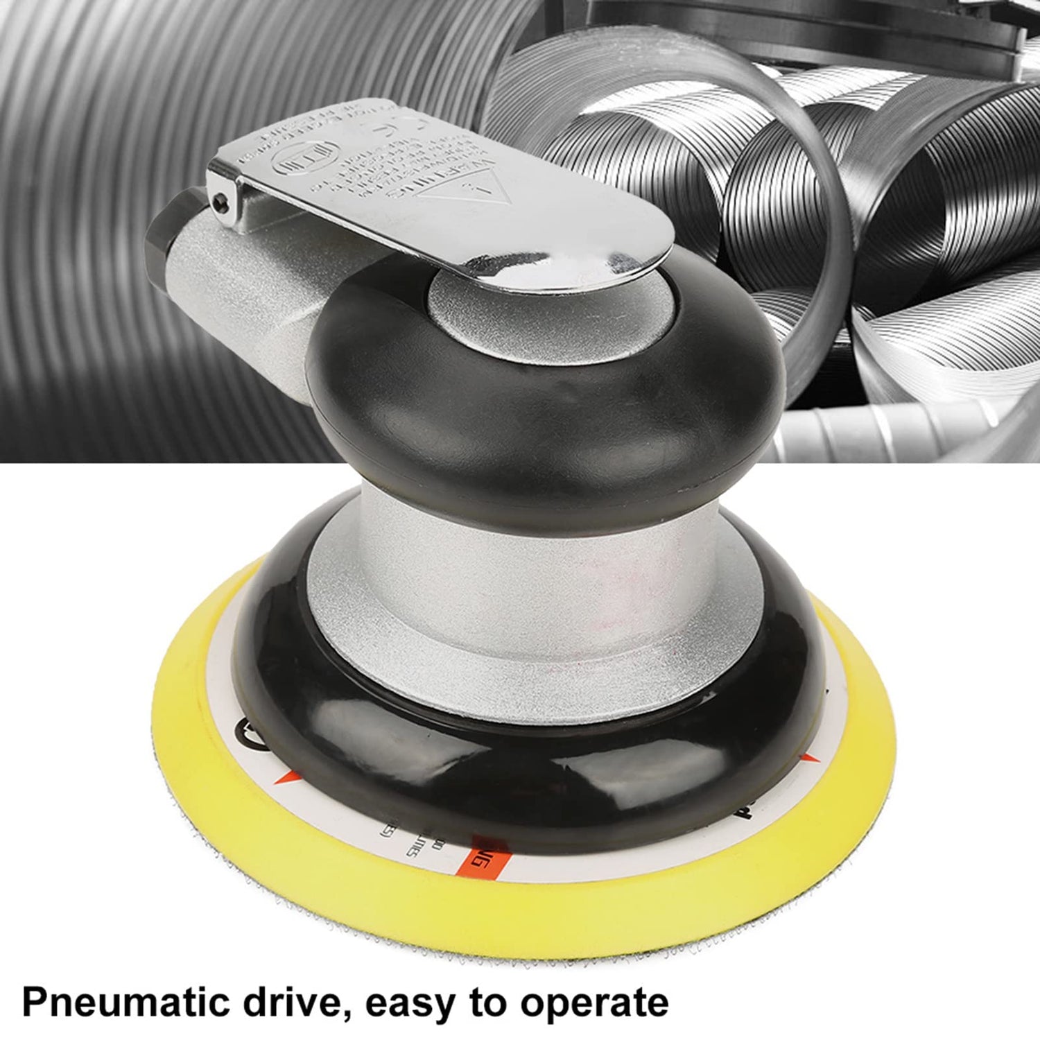 Air Sander, Air Sander AT-780 5inch/4inch Air Random Orbital Sander Round Polisher Pneumatic Hand Sanding Tool for Surface, Random Orbit Sanders (5in FTVOGUE