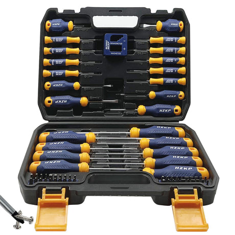 SUNHZMCKP Magnetic Screwdriver Set 66-Piece, S2- Alloy Tool Steel, Includes Slotted/Phillips/Torx Mini Precision Screwdriver, Replaceable Screwdriver SUNHZ MCKP
