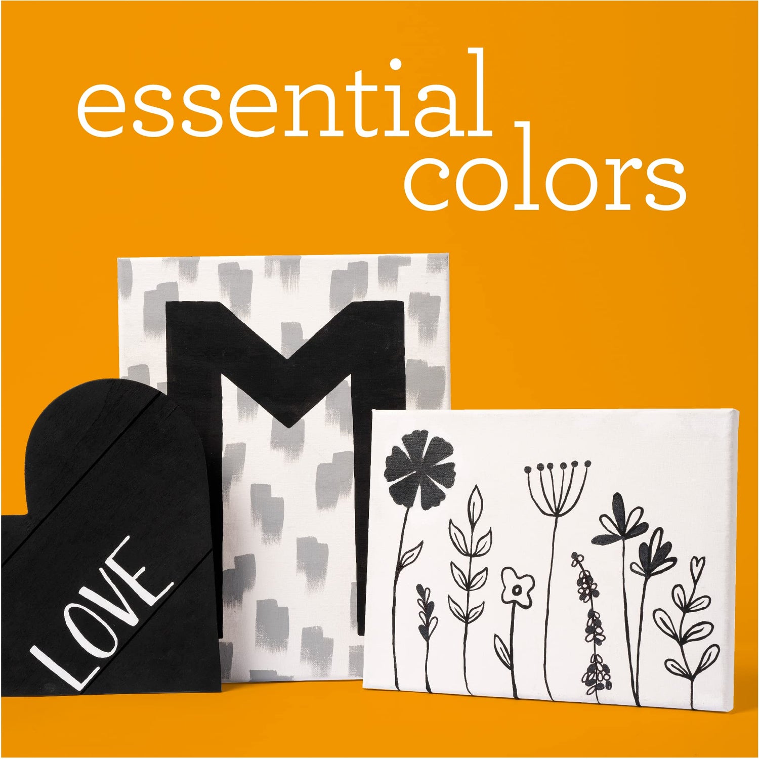 Apple Barrel PROMOABWB Set Featuring 2 White Black Acrylic Paint Colors, 16 Fl Oz (Pack of 2), Multi Apple Barrel