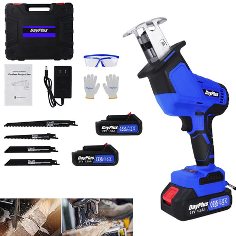 Cordless Reciprocating Saw, 21V MAX Brushless Powerful Battery Powered Sawzall, Variable Speed Electric Saw, Tool-Free Blade Change, LED Light, Sabre Royalswill