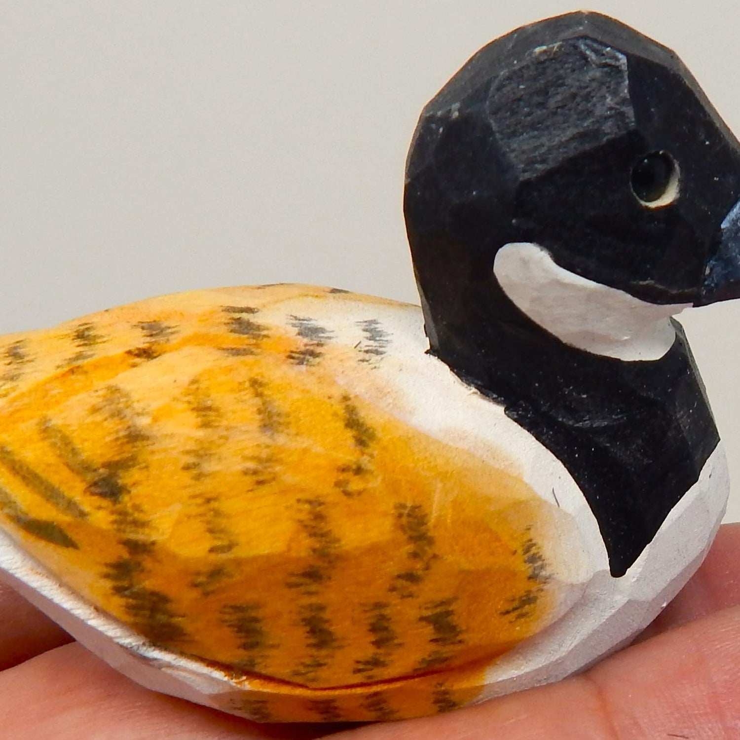 Selsela Canada Goose Figurine Decoration Handmade Wooden Statue Duck Art Decoy Carved Bird Geese Branta Small Animal Collectible Selsela