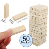 EHJRE Wood Carving Blocks - Set of 50 Wooden -2in - Wood Rectangle Blocks Unfinished Wood Boards for Beginner Crafts, Painting, Wood Carving EHJRE
