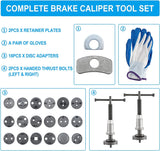 8MILELAKE Disc Brake Caliper Compressor Wind Back Tool 24pc Professional Caliper Tool Set 8MILELAKE