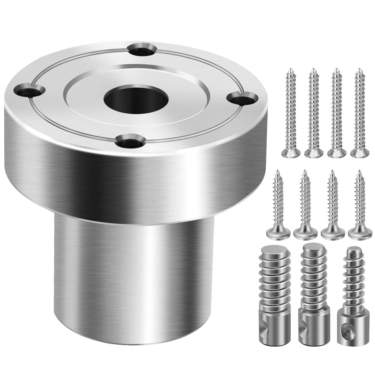 HAowosi 2" Steel Wood Lathe Faceplate,Faceplate for Wood Lathe,Lathe Face Plate Fit for 1" x 8TPI Spindle with Screwchuck HAowosi