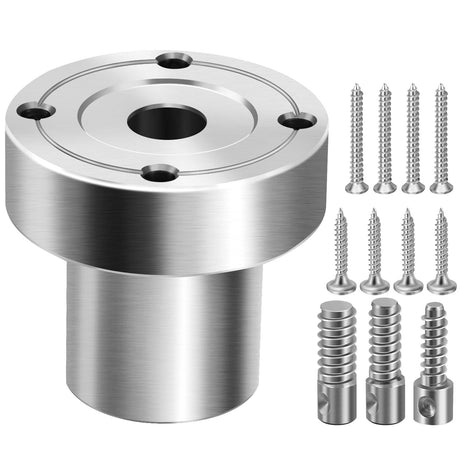 HAowosi 2" Steel Wood Lathe Faceplate,Faceplate for Wood Lathe,Lathe Face Plate Fit for 1" x 8TPI Spindle with Screwchuck HAowosi