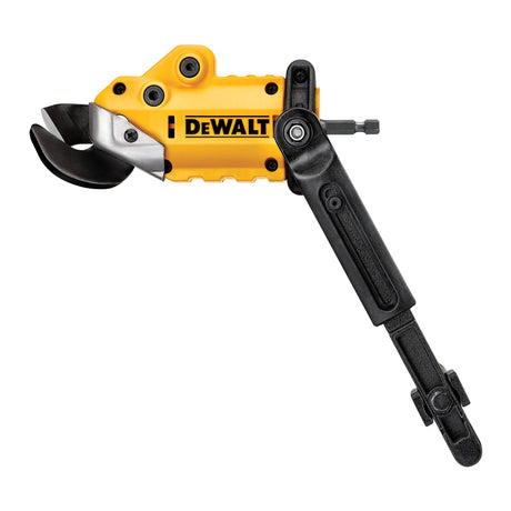 DEWALT Metal Shear/Cutter Drill Attachment, Impact Ready, 360 Degree Pivoting Head, Cuts 18GA Material (DWASHRIR) DEWALT