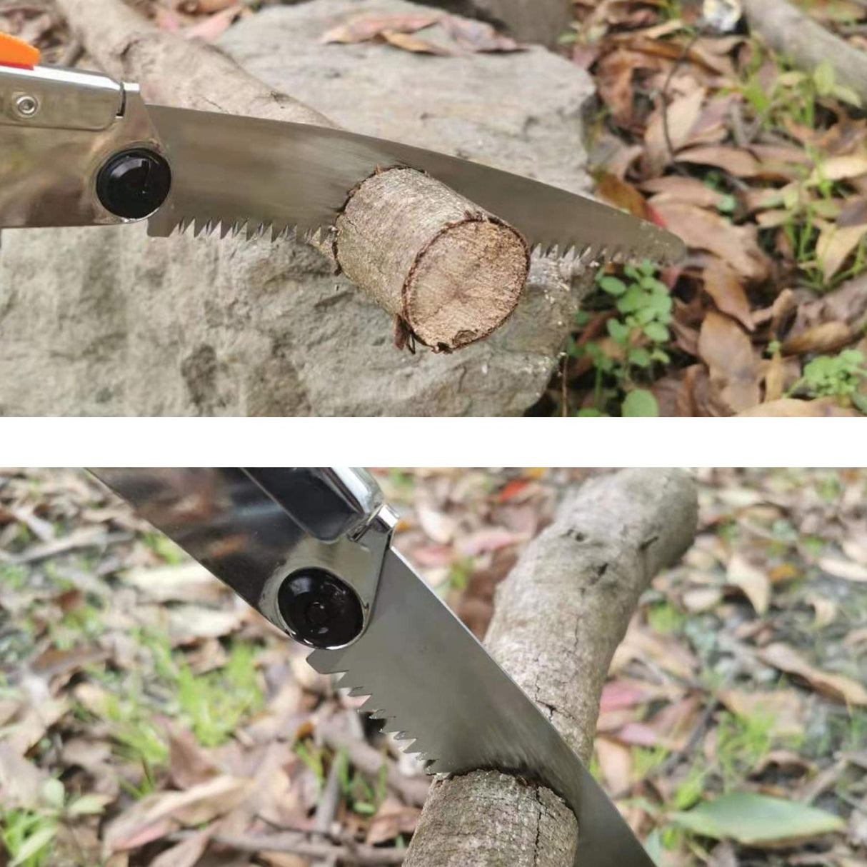 REXBETI Folding Saw, Compact Design 8 Inch Blade Hand Saw for Wood Camping, Dry Wood Pruning Saw with Hard Teeth, Quality SK-5 Steel REXBETI