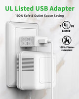 Vovamo Plug-in Under Cabinet Lighting, Dimmable Counter Lights for Kitchen, 2pcs 12 Inch, Cold White 6000K Linkable USB Led Closet Light, Wired Vovamo