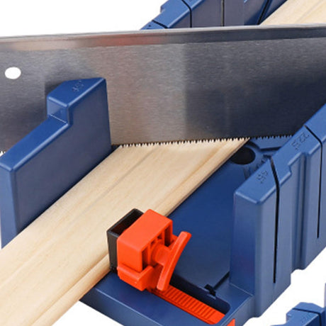 45° Miter Saw with Storage Box Miter Saw Box Cabinet Rugged Stable Angle Cutting Hand Miter Saw Cabinet Set for Woodworker LiebeWH