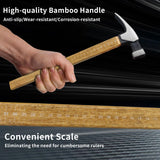 Claw Hammer, BOOSDEN 15 oz Hammer, Framing Hammer with Milled-Faced Steel Head, Carpenter Hammer with Bamboo Handle and Scale, Nailing Hammer with BOOSDEN