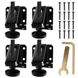LOSCHEN 4 PCS Heavy Duty Adjustable Leveling Feet for Furniture,Hexagon Nuts Lock Furniture Legs Levelers,for Table, Cabinets, Workbench,Shelving LOSCHEN