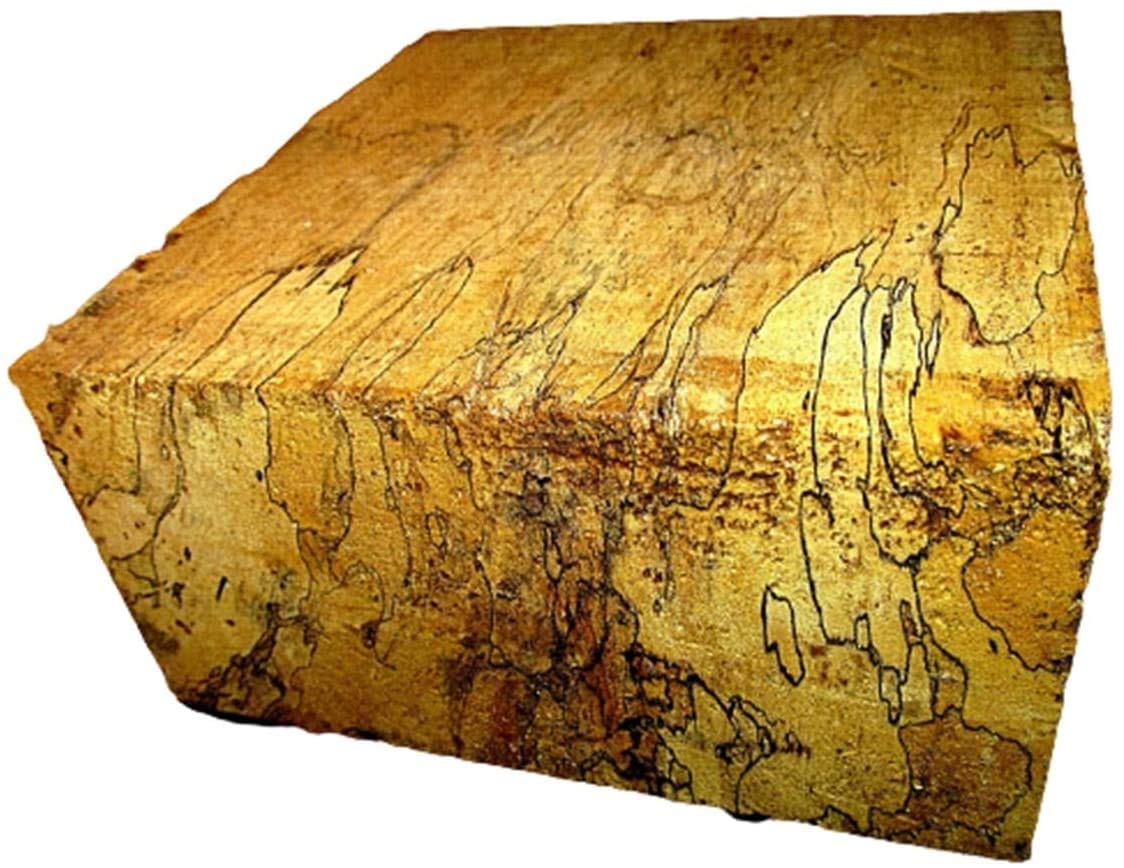 Parahita Store - 1 Pcs 6 X 6 X 3" Beautiful Exotic Spalted Tamarind Bowl Blank Lathe Turning Block - Premium Quality Wood - Wood Working - Unfinished Parahita Store