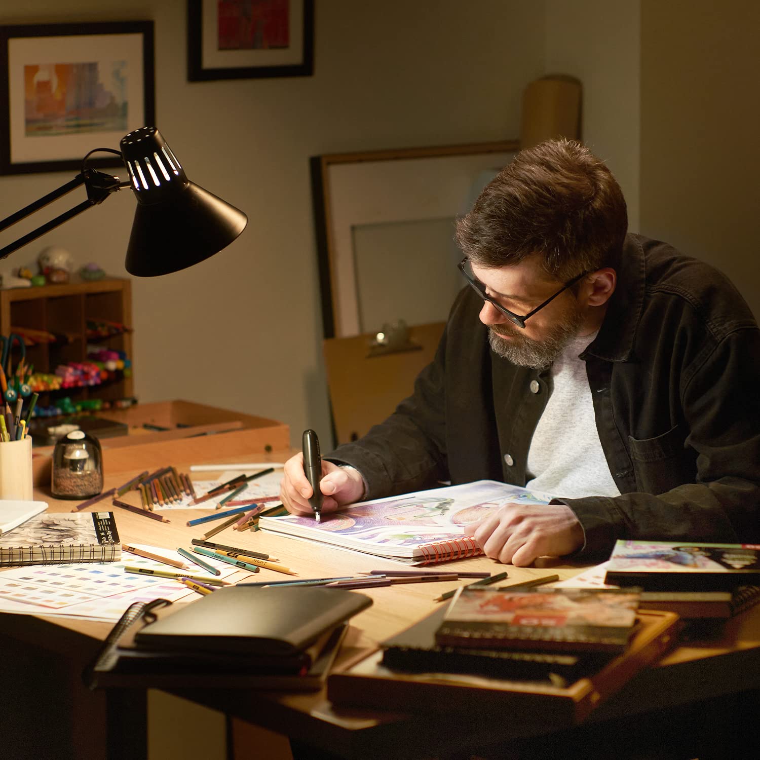 Arteza Pencil Sharpener and Electric Eraser Set, Black, for 8-mm Pencils, 20 Eraser Refills, Office Supplies for Teachers, Students, Classrooms, and ARTEZA