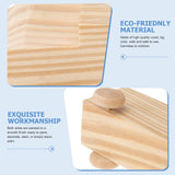 SUPVOX Kids Truck Toys 4pcs Unfinished Wooden Cars Unpainted Wood Ornamet Car Toys for DIY Craft Painting Art Project Kids Car Toys SUPVOX