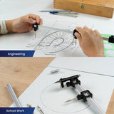 Pacific Arc - Beam Compass - Graduated - Metal- 13 inch w/Ruling Pen, and Lead Holder Pacific Arc