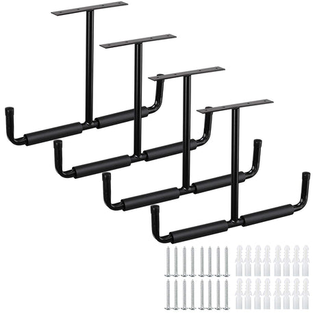 HOME RIGHT Overhead Garage Storage Rack, 16.5 Inch Heavy Duty Ceiling Double Storage Hooks Utility Hanger for Hanging Lumber Ladder Tool Bike & Other HOME RIGHT
