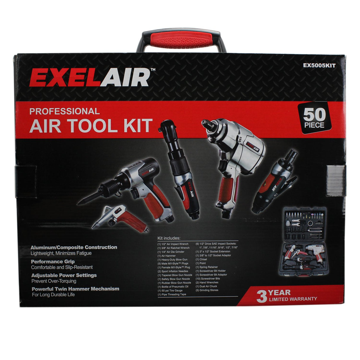 Milton EX5005KIT 50 Piece Professional Air Tool Kit Milton